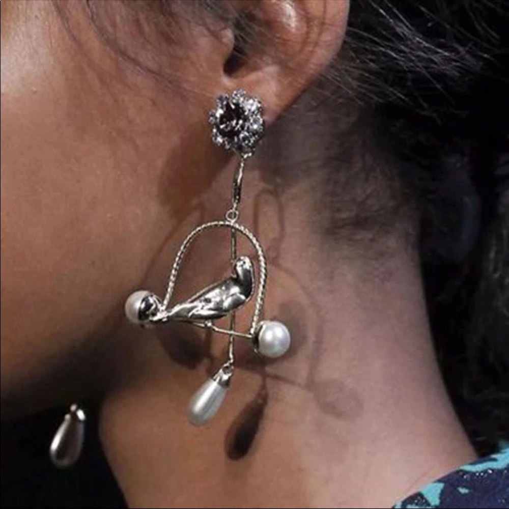 Birdcage massive piercing earrings - Picture 5 of 5